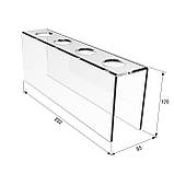 Підставка EKOSTAR для вафельного ріжка на 4 шт. Акрил 3 мм, фото 3