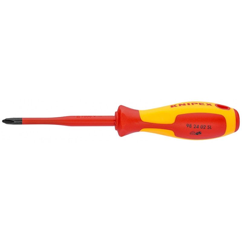Викрутка для гвинтів з хрестовим шліцом Pozidriv KNIPEX 98 25 02 SLS