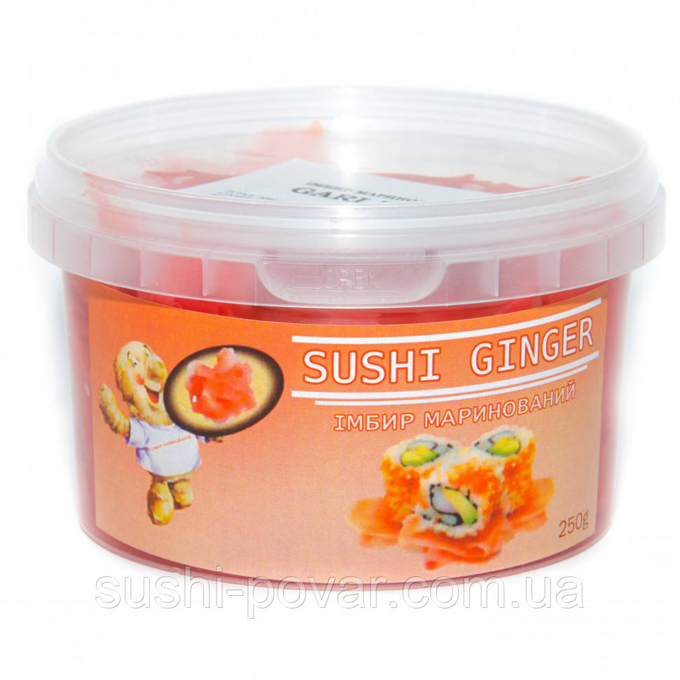 Маринованный имбирь розовый 250г: продажа, цена в Киеве. Продукты для ...