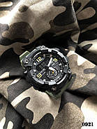 Чоловічий наручний тактичний годинник Skmei 1965CMGN Army Green з LED підсвіткою, фото 3