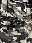 Чоловічий наручний тактичний годинник Skmei 1965CMGN Army Green з LED підсвіткою, фото 2