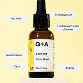 Пептидна сироватка для обличчя Q+A Peptide Facial Serum 30ml
