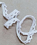 Мереживо біле ширина 1см, фото 4