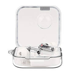 ⇒ Чохол Nothing Ear (1) (white) – чохол для навушників, від бренду Nothing (з мет. карабіном)!