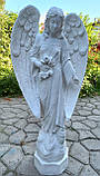 Статуя Ангела скорботи №14 з мармуру 115 см, фото 2