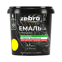 ЕМАЛЬ 0.7 кг ZEBRA 55 Яскраво-жовтий