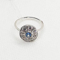 Серебряное кольцо с цветными камнями Серебряное кольцо с фианитами