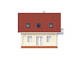 Недорогий в будівництві і експлуатації будинок з двосхилим дахом МЅ100, фото 8