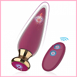 Анальна пробка з пультом, анальна пробка з вібрацією, Стимулятор анальний 12 см, Інтимні іграшки, фото 2