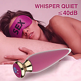 Анальна пробка з пультом, анальна пробка з вібрацією, Стимулятор анальний 12 см, Інтимні іграшки, фото 9