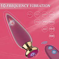 Анальна пробка з пультом, анальна пробка з вібрацією, Стимулятор анальний 12 см, Інтимні іграшки