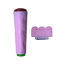 Штамп і скрапер для стемпінгу, рожевий