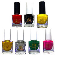 Набір лак для стемпінгу Global Fashion, 7 мл, 7 шт