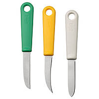 Набір ножів для очищення 3 шт. ІКЕА Набір ножів для очищення 3 шт. UPPFYLLD різні кольори, 505.219.41