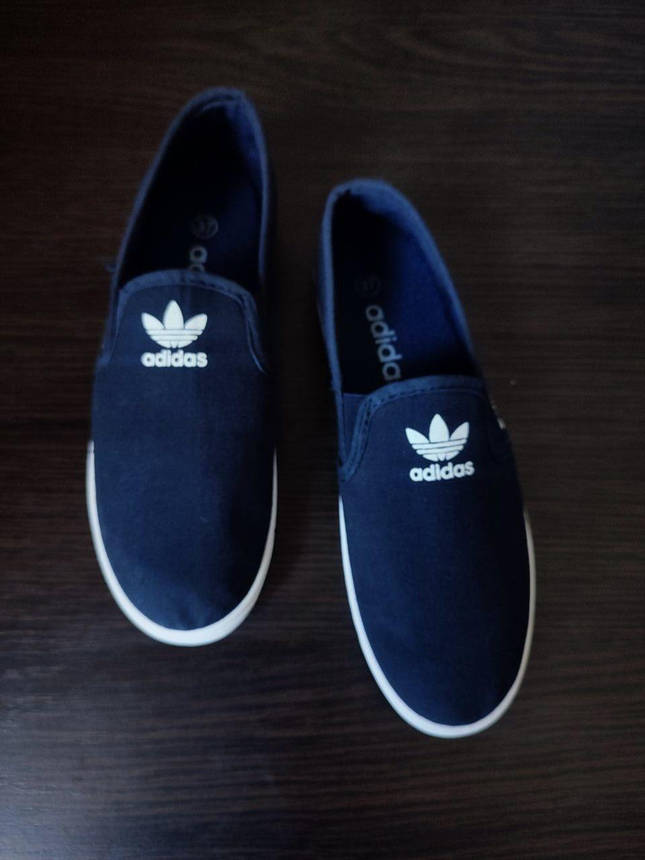 Adidas Мокасини сліпони кеди балетки сині м'які легкі літні, фото 3