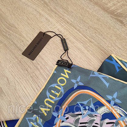 Хустка Louis Vuitton шовкова з ручною підшивкою, фото 4