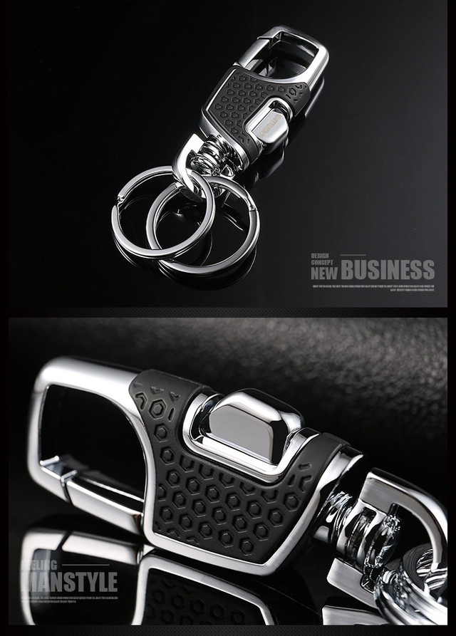 Брелок-карабін для ключів Omuda A3718 метал Чорний