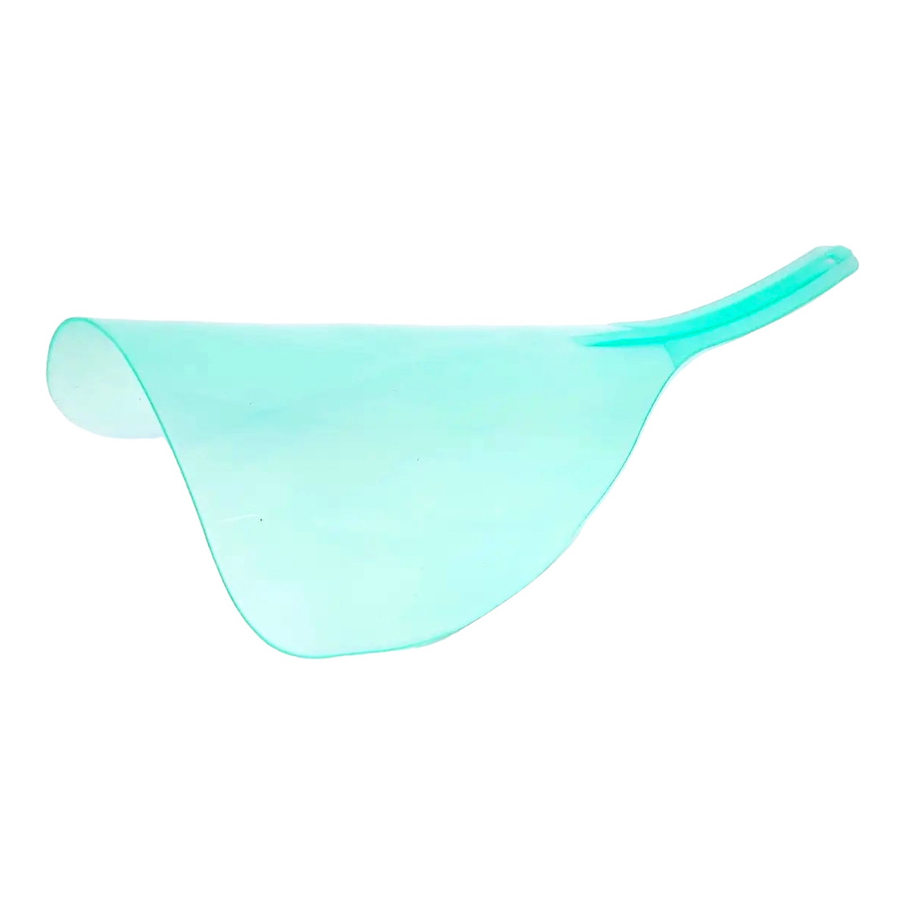 Екран для захисту особи при стрижці і укладанні волосся блакитний