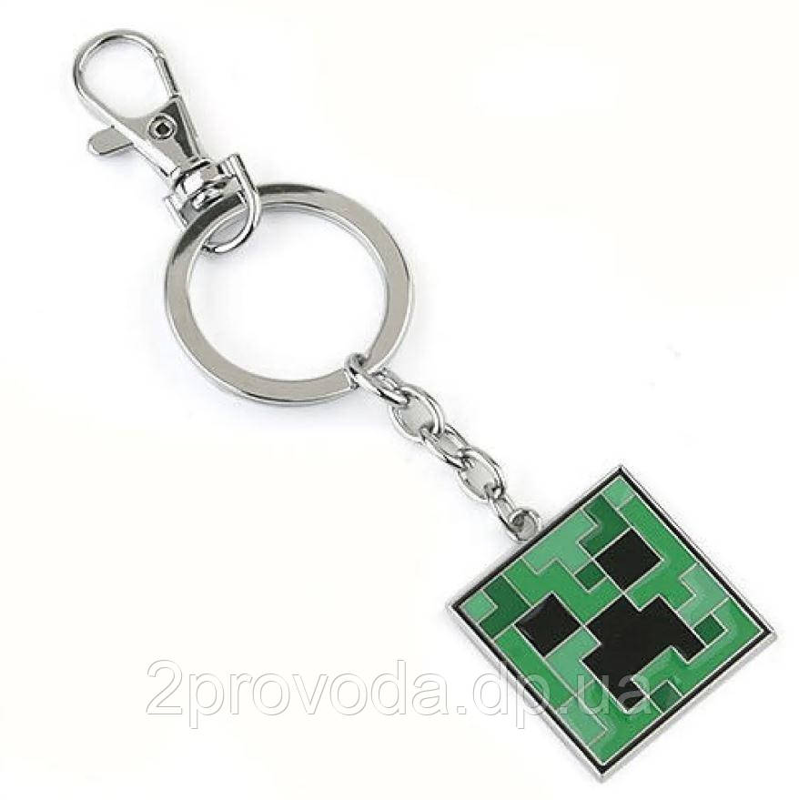 Брелок Minecraft Крипер залізний