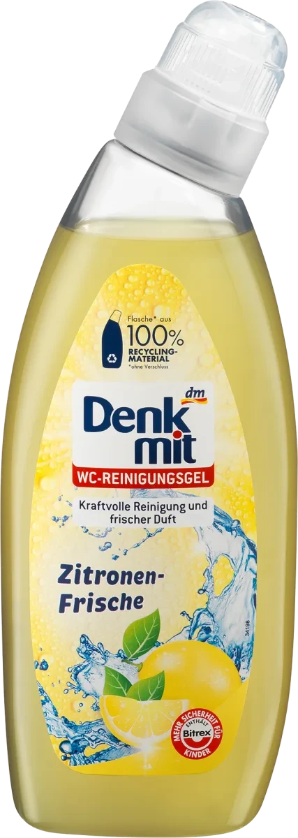 Засіб для чищення унітазів Denkmit WC Reinigungsgel Zitronen Frische 750мл