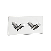 Гачок подвійний клейкий MVM HSS-503/2S PSS Полірована неіржавка сталь (HSS-503/2S PSS)