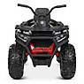 Дитячий електроквадроцикл на акумуляторі Bambi Racer M 4081 для дітей 3-8 років чорно-червоний, фото 4