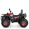 Дитячий електроквадроцикл на акумуляторі Bambi Racer M 4081 для дітей 3-8 років чорно-червоний, фото 8