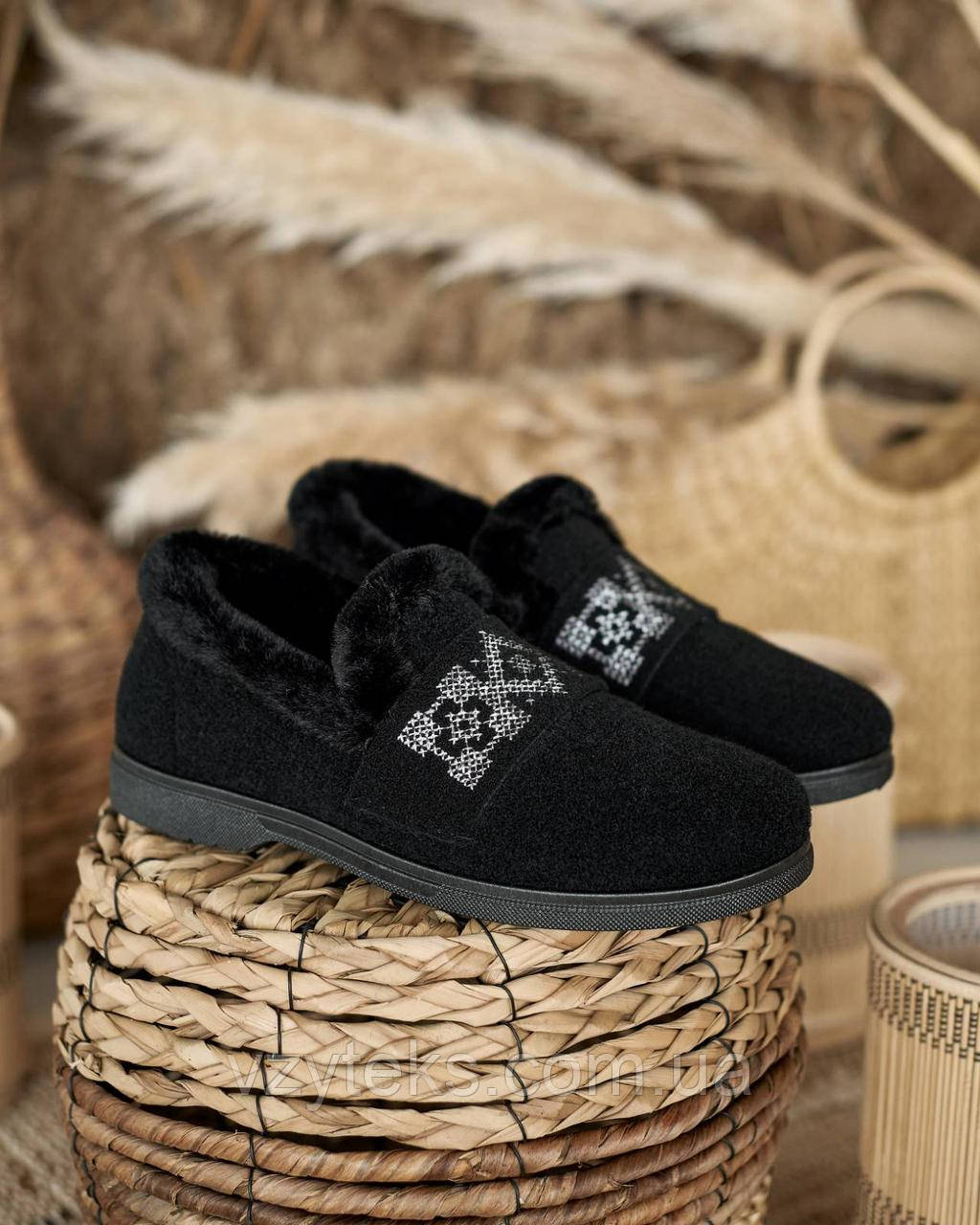 Бабуші жіночі з опушкою Україна, фото 1