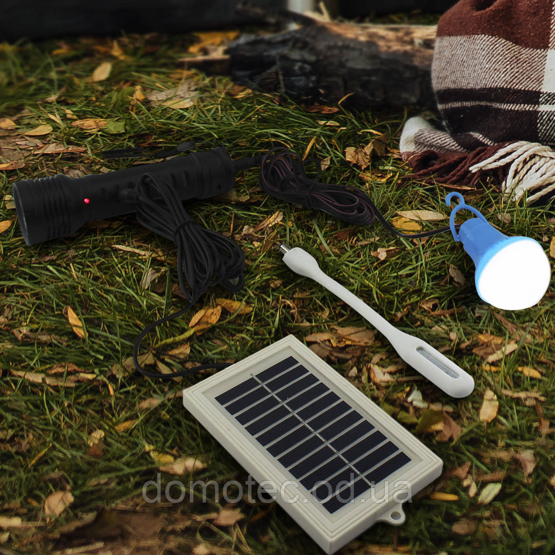Ліхтарик ручний BL YW-037 + bulb + solar