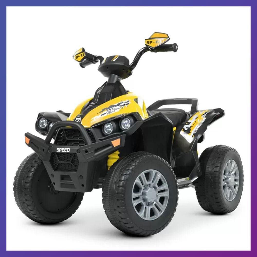 Дитячий електроквадроцикл на акумуляторі Bambi Racer M 5008 для дітей 3-8 років жовтий