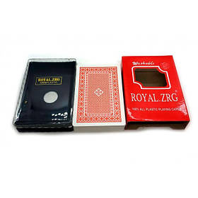 Карти гральні пластикові "Royal" червона сорочка