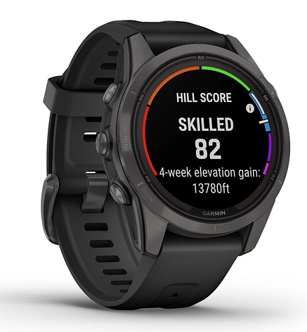 Смарт-годинник Garmin fenix 7S Pro – Sapphire Solar Edition Carbon Grey DLC Titanium with Black Band, фото 1