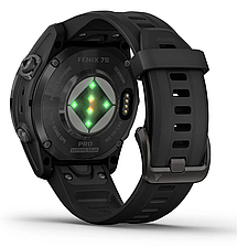 Смарт-годинник Garmin fenix 7S Pro – Sapphire Solar Edition Carbon Grey DLC Titanium with Black Band, фото 6