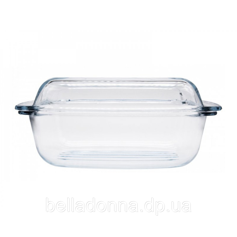 Каструля з кришкою скляна прямокутна 5,8 л Termisil PN SP 580B