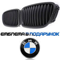 Решітки радіатора F10 F11 BMW 5 Серії БМВ Ф10 Ф11 ніздрі бампера одиночні чорні матові