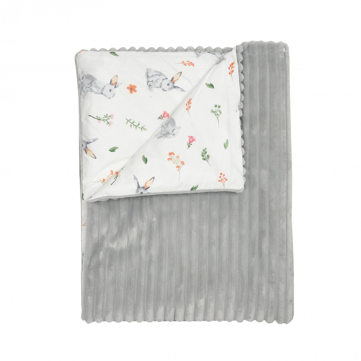 Плед Twins Wave зі знімним наповненням (slimtex) 100х80, сірий, фото 1