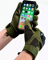 Тактические перчатки touchscreen военные Touch Хаки L