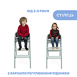 Стільчик для годування 3в1 Crescendo Up, Оливковий 71, фото 6