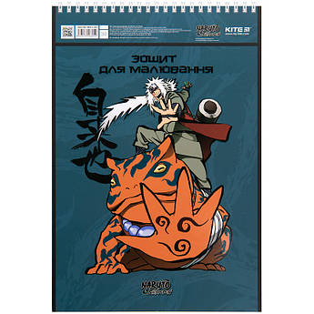 Альбом для малювання 30 аркушів 100 г/м2 спіраль Kite "Naruto 2"