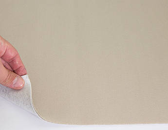 Відріз 1,4м, Автотканина стельова RASHAEL R29, колір світло-бежевий на поролоні та повсті, товщ. 2мм, шир. 168см, Туреччина