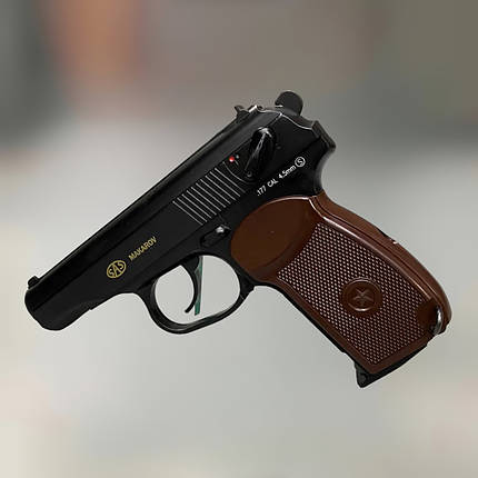 Пістолет пневматичний SAS Makarov кал. 4.5 мм (кульки BB), корпус – метал (КМ-44DHN), фото 2