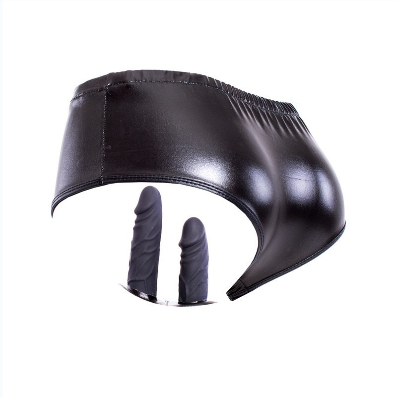 Black Silicone Dildo Panties with Soft Dildo Inside / Penis Panties| Limon