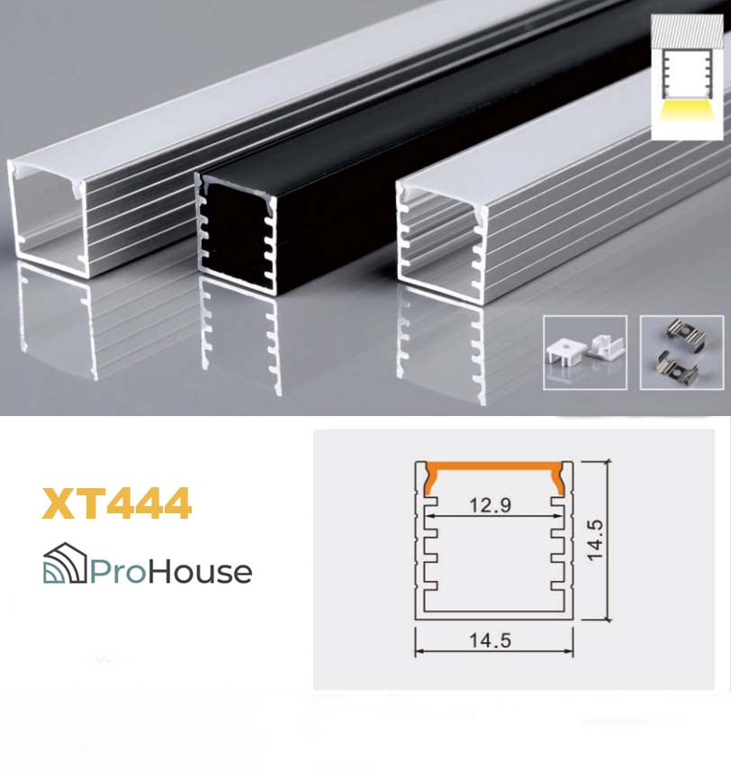 Накладний алюмінієвий профіль XT444
