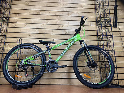 Велосипед гірський спортивний CORSO ULTRA UL-26072 26" зелений на зріст 130-145 cм