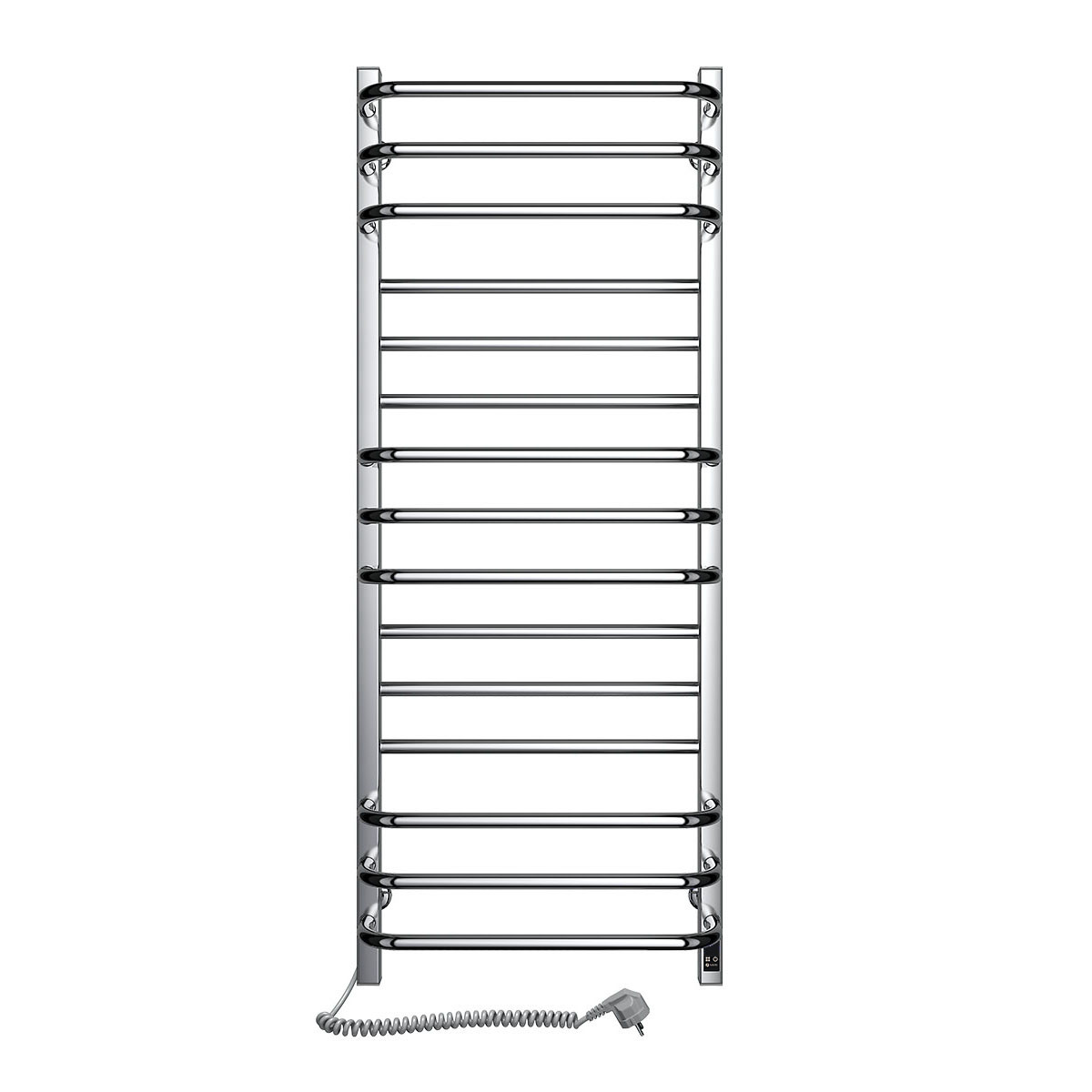 Сушарка для рушників електрична з неіржавкої сталі Navin Грандіс 480х1200 Sensor лівий з таймером,, фото 1