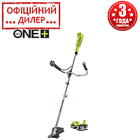 Триммер аккумуляторный Ryobi ONE+ RBC18X20B4F (леска, нож, 18 В, 4 Ач, 8500 об/мин) триммер на аккумуляторе