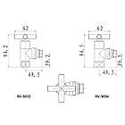 Кран кутовий для сушарок для рушників Raftec Premium 1/2x1/2, чорний муар, 2 шт., фото 5