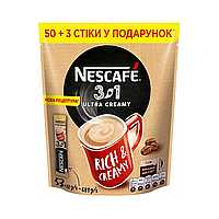 Кофе растворимый Nescafe 3 в 1 Ultra Creamy, 53 стика по 13 г.