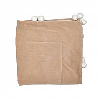 Дитячий плед Twins Smurf 90х90 бежевий