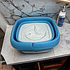 Зручна та компактна міні-пральна машина Folding Washing Machine переносна блакитна, фото 3
